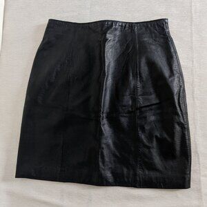 Wilsons Leather Mini-Skirt, 100% leather, Black Size 8